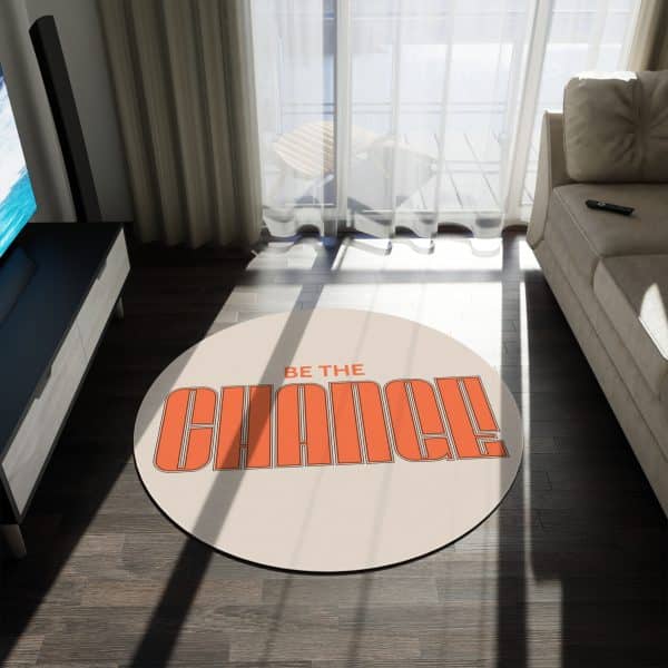 Be the Change Round Rug - Image 3