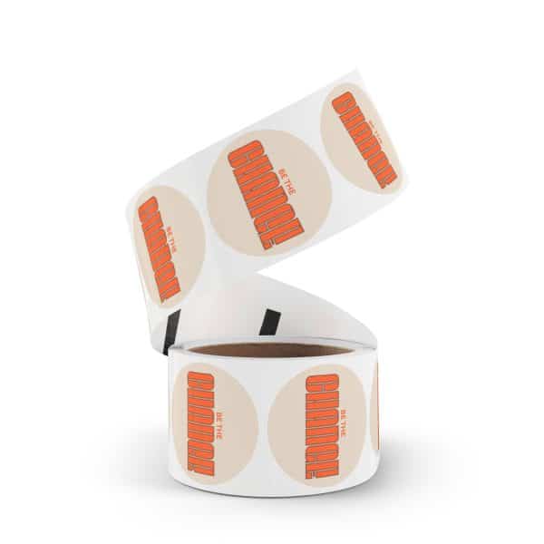 Be The Change Round Sticker Label Rolls - Image 15