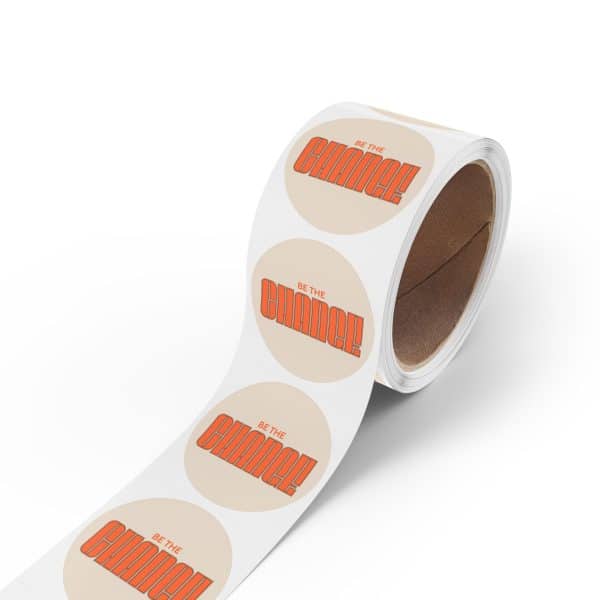 Be The Change Round Sticker Label Rolls - Image 14