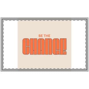 Be The Change Polyester Doormat